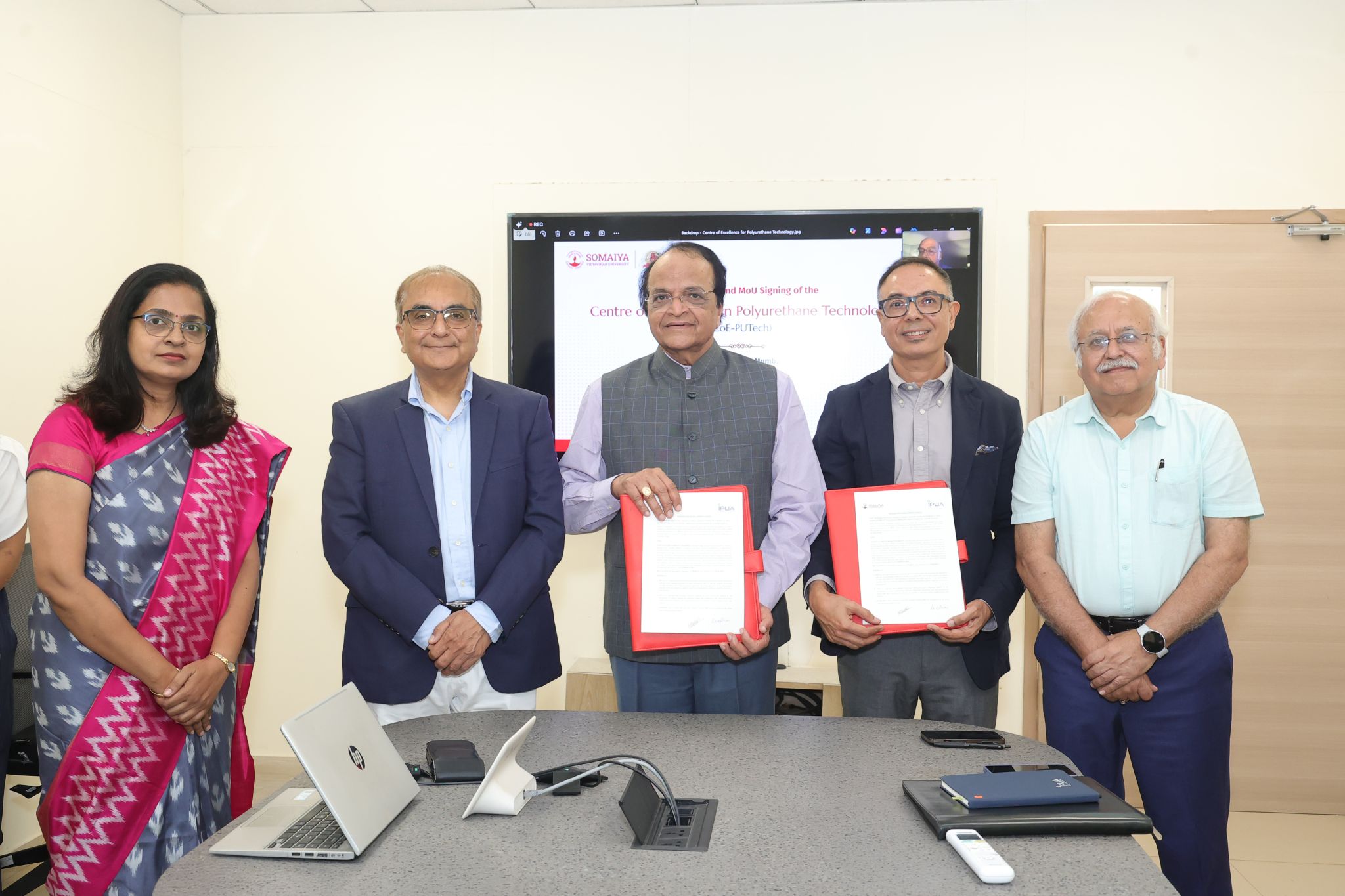 Partner with Somaiya Vidyavihar University to launch the Centre of Excellence in Polyurethane Technology (CoE-PUTech)
