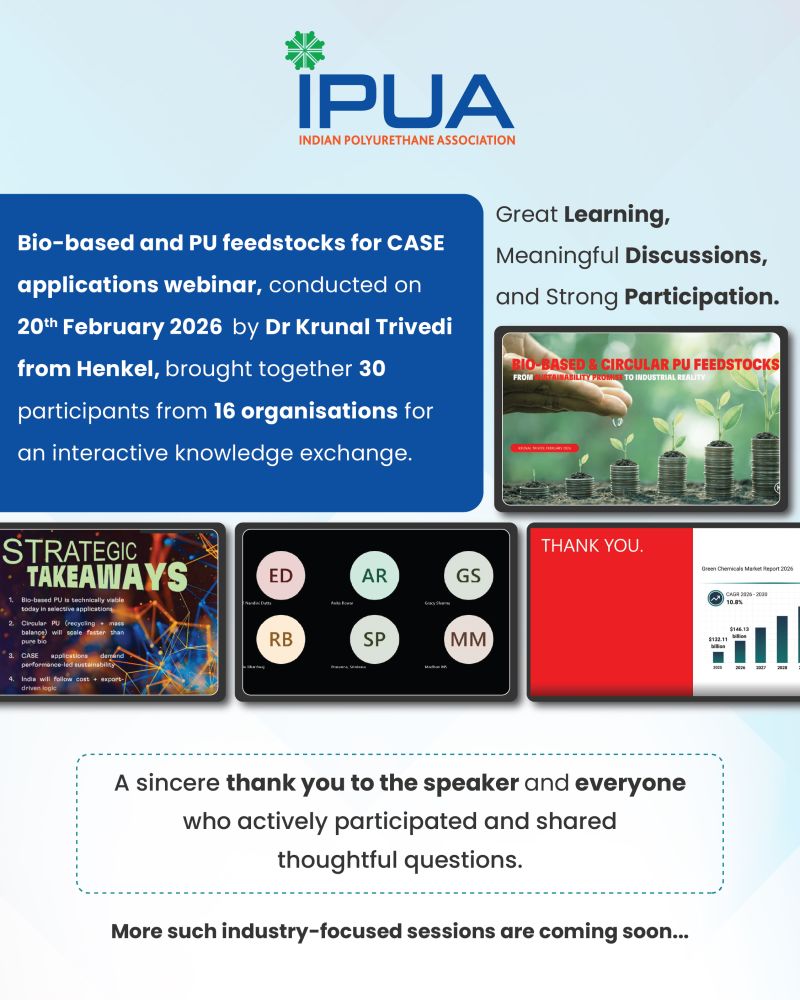 Webinar on Bio-based and PU Feedstocks for CASE Applications
